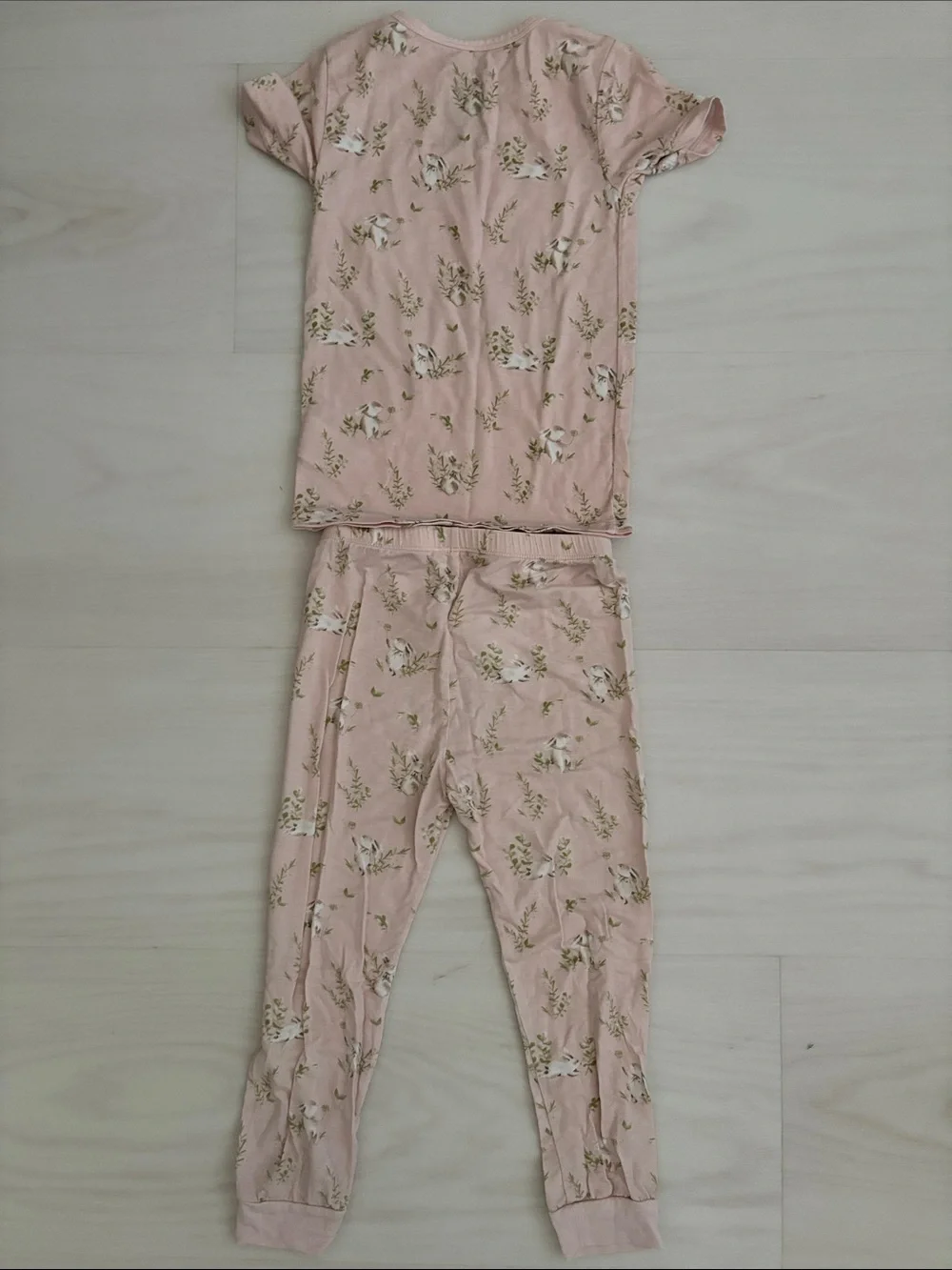 Magnetic Me Bunny Floral Pajama Set, 3T